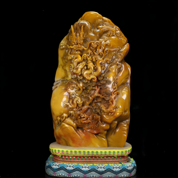 Tianhuang Stone Half-Moon Imperial Seal Ornament
