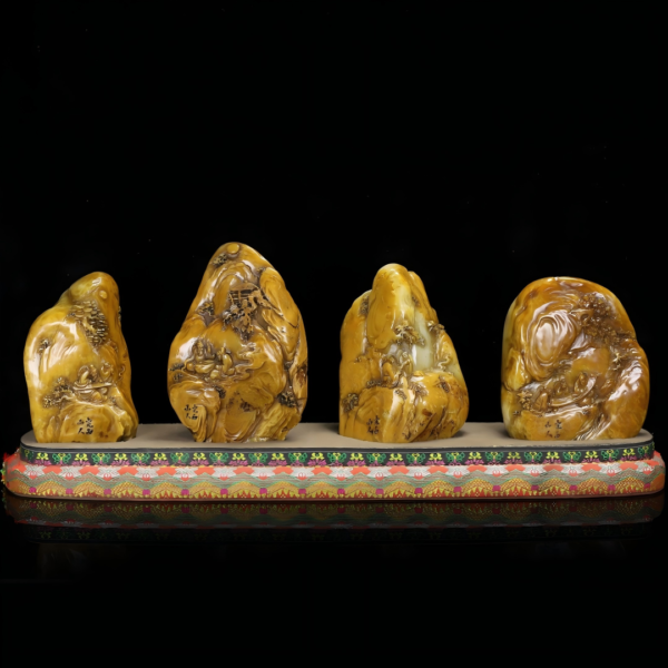 Shoushan stone Tianhuangzhulin Seven Sages Seal
