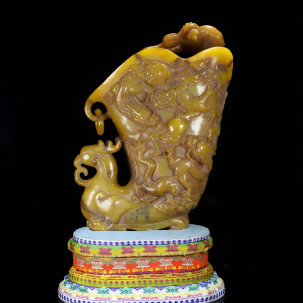 Tianhuang Stone Phoenix Cup Decorative Piece