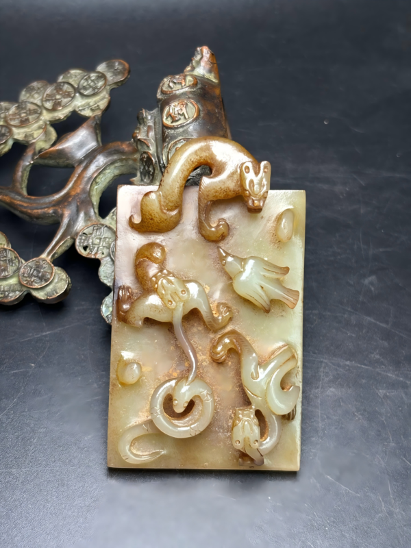 Heitan Jade Four Divine Beasts Charm