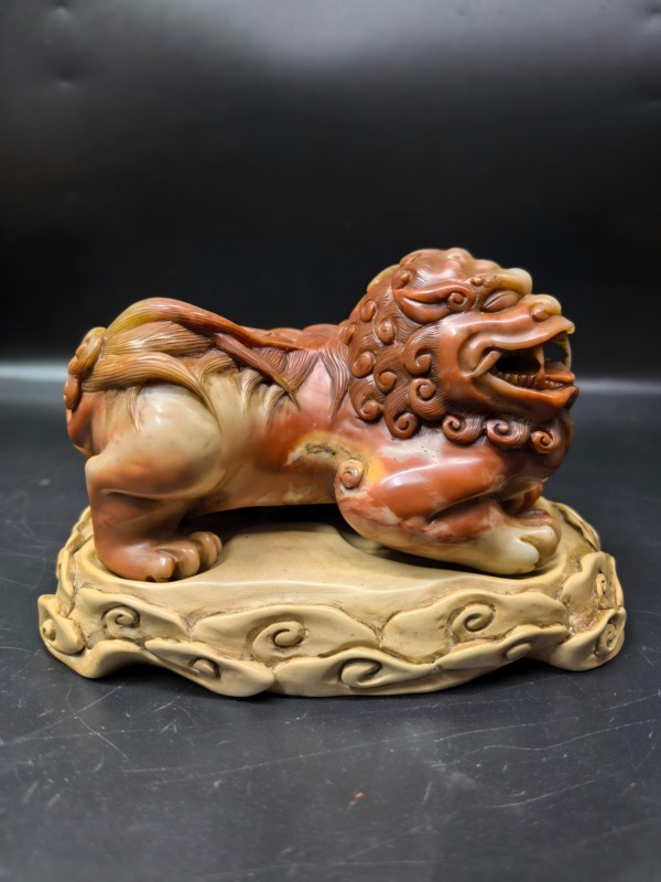 Shoushan orchid phoenix auspicious animal figurine