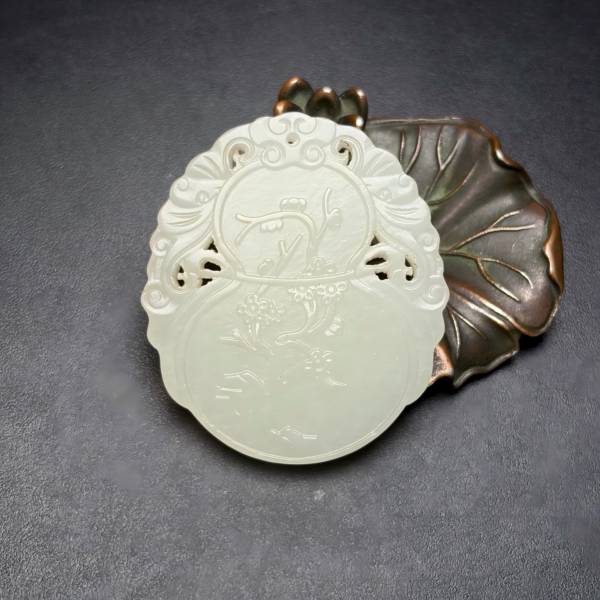 Heitan Jade Plum Blossom Jade Plate